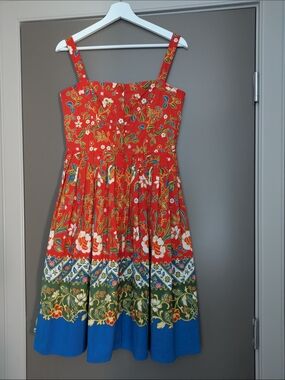 Tory Burch Size 4 Floral Sundress Summer dress Cotton